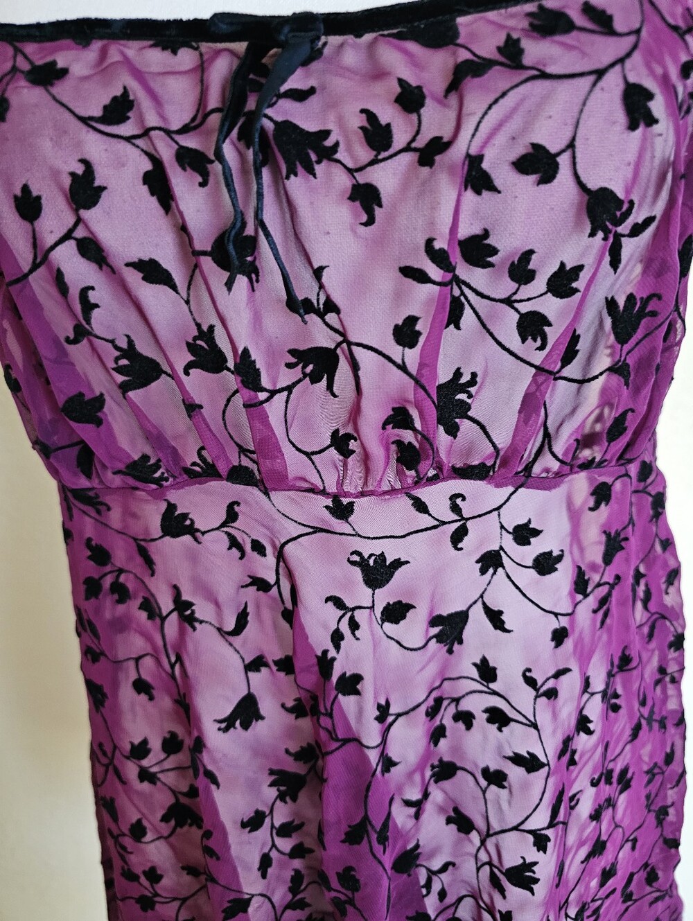 Victoria's Secret Vintage 90 Purple Floral Sllepwear - Picture 4 of 7